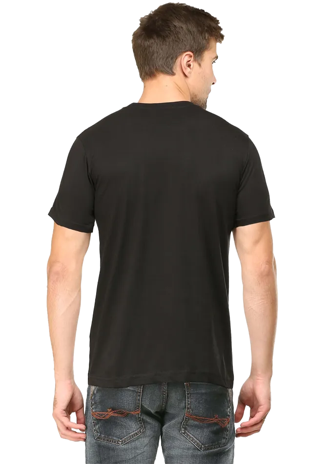 A Male Round Neck Half Sleeve Classic T-Shirt Future