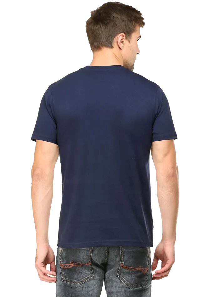 A Male Round Neck Half Sleeve Classic T-Shirt Future