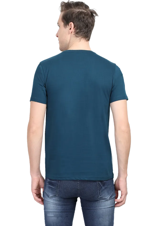 A Male Round Neck Half Sleeve Classic T-Shirt Future