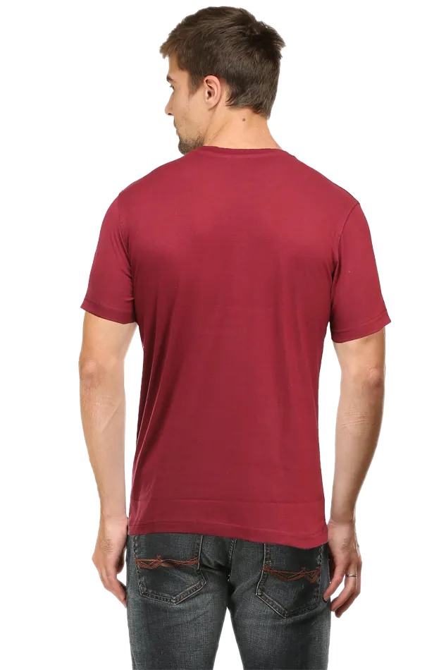A Male Round Neck Half Sleeve Classic T-Shirt Future