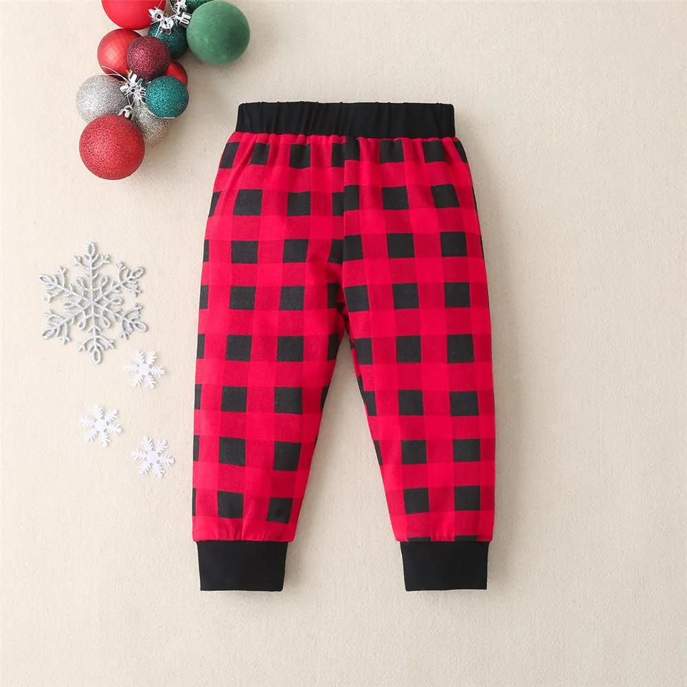 Baby Unisex Plaid Pattern Elk Romper & Pants & Hat Buy Baby Clothes Wholesale
