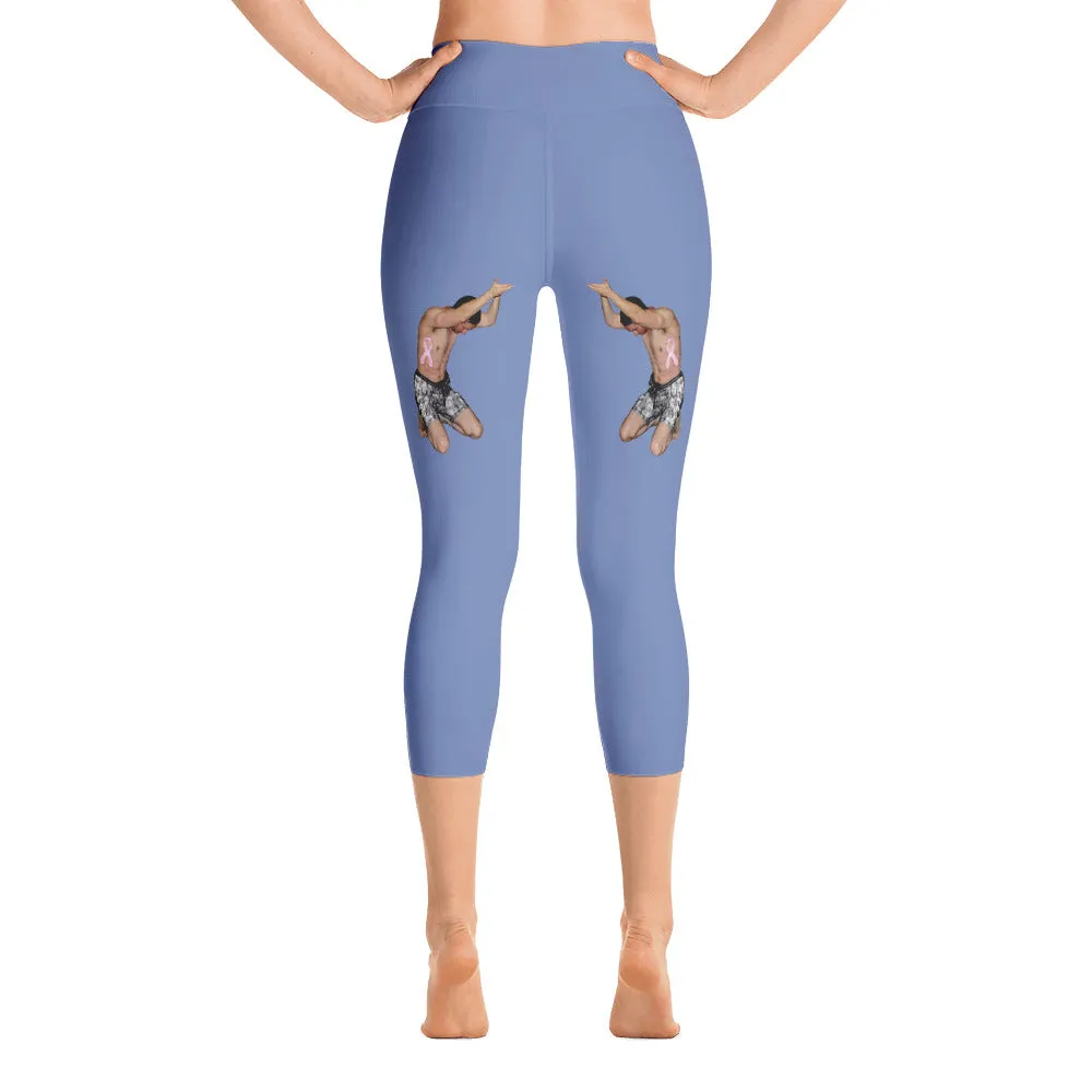 Blue Gray Viral Awesome Goddess Leggings: Effortless Cool