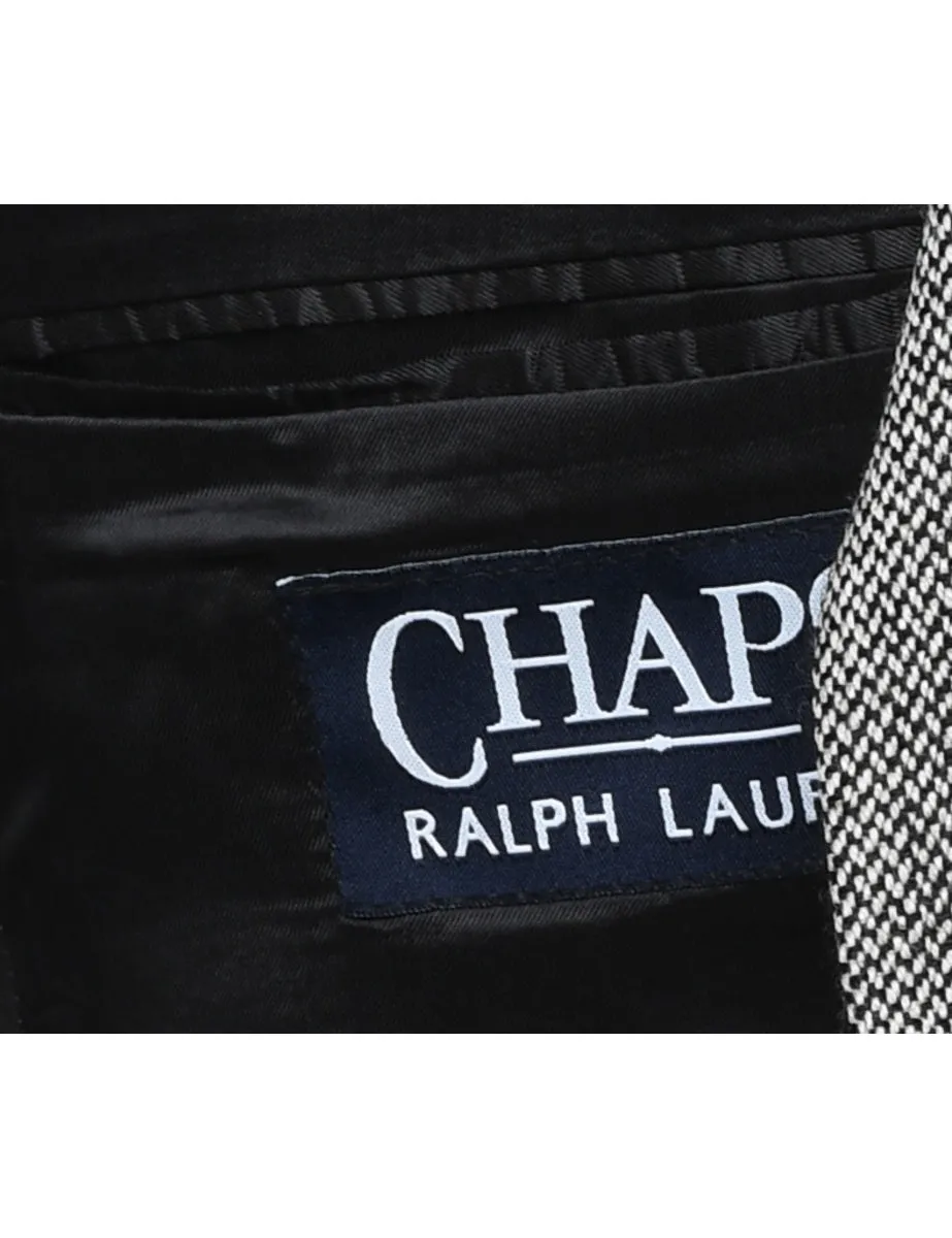 Chaps Button Front Grey Classic Blazer - XL