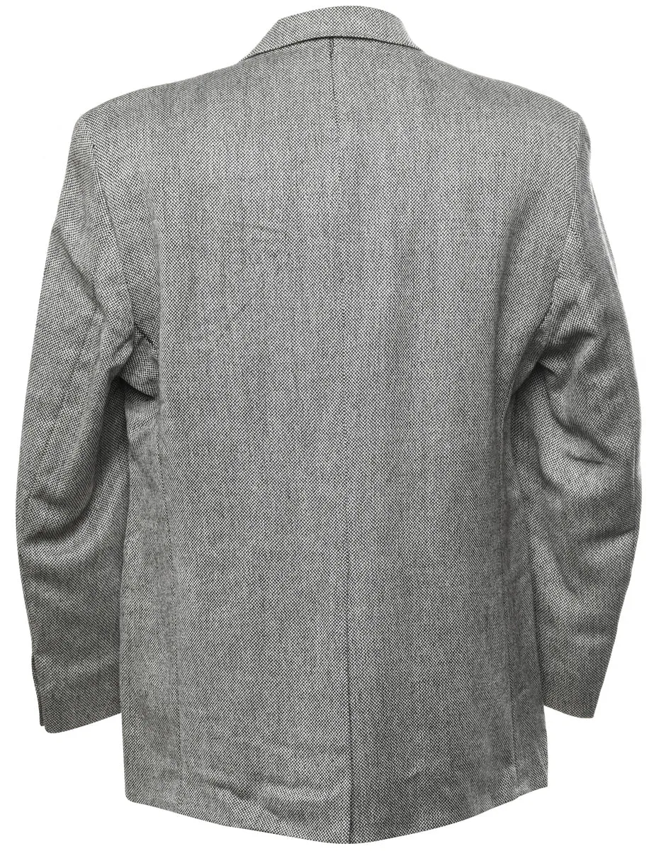Chaps Button Front Grey Classic Blazer - XL