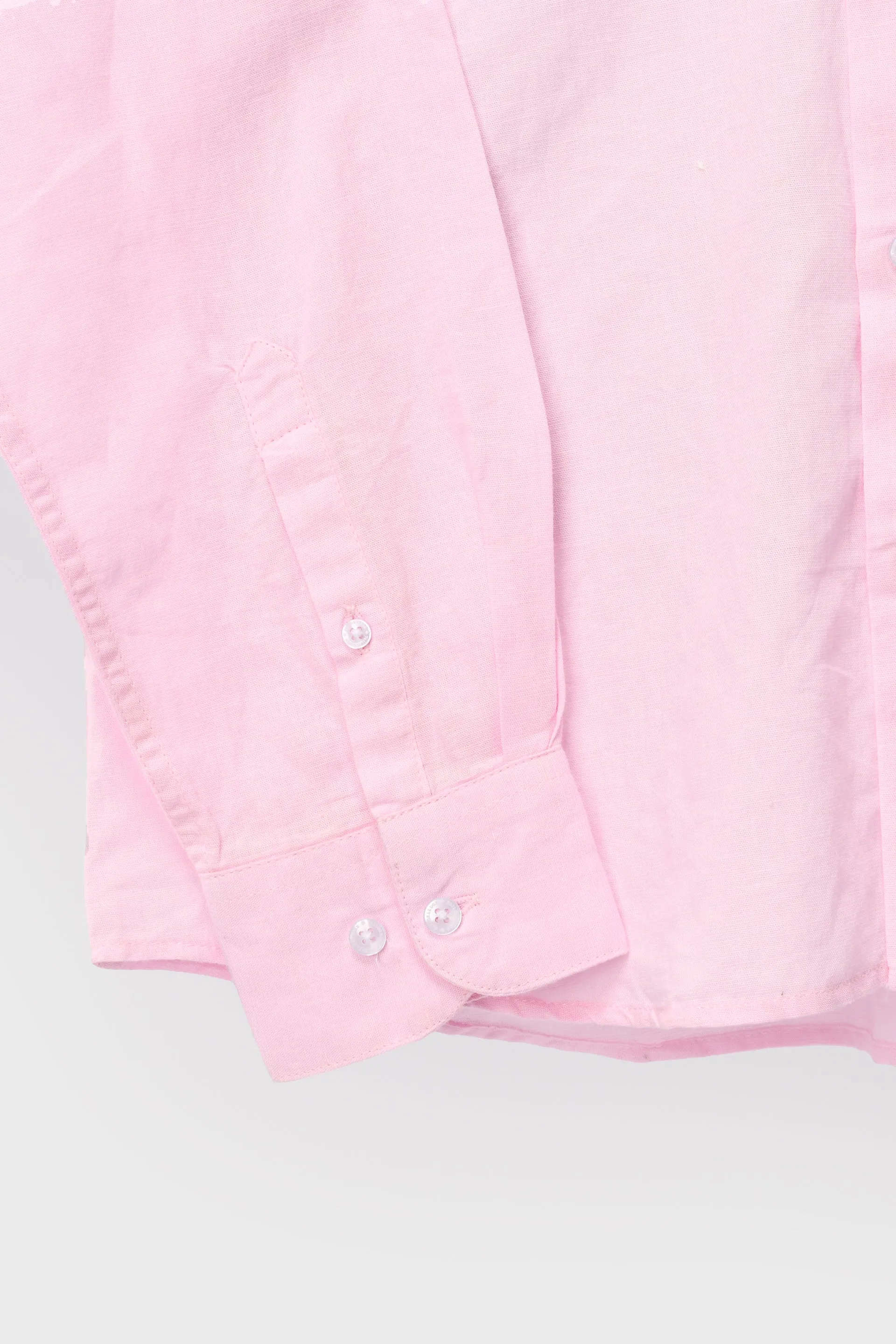 CLASSIC FUSED LINEN SHIRT IN LIGHT PINK