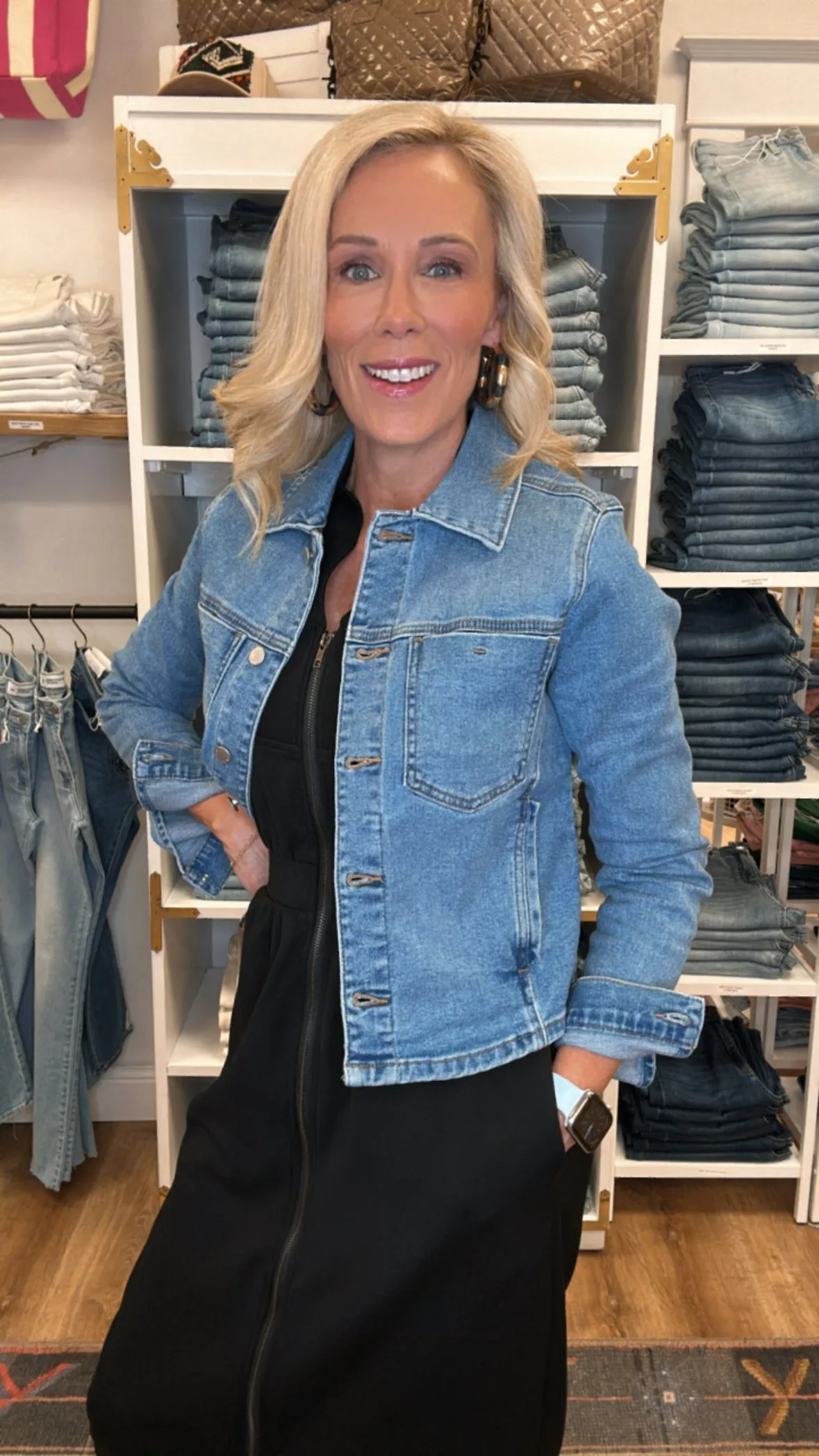 Classic Stretch Denim Jacket