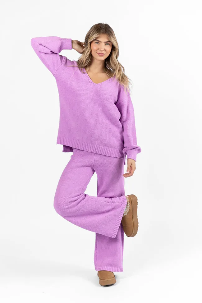 Cozy For Keeps Lavender Lounge Pants