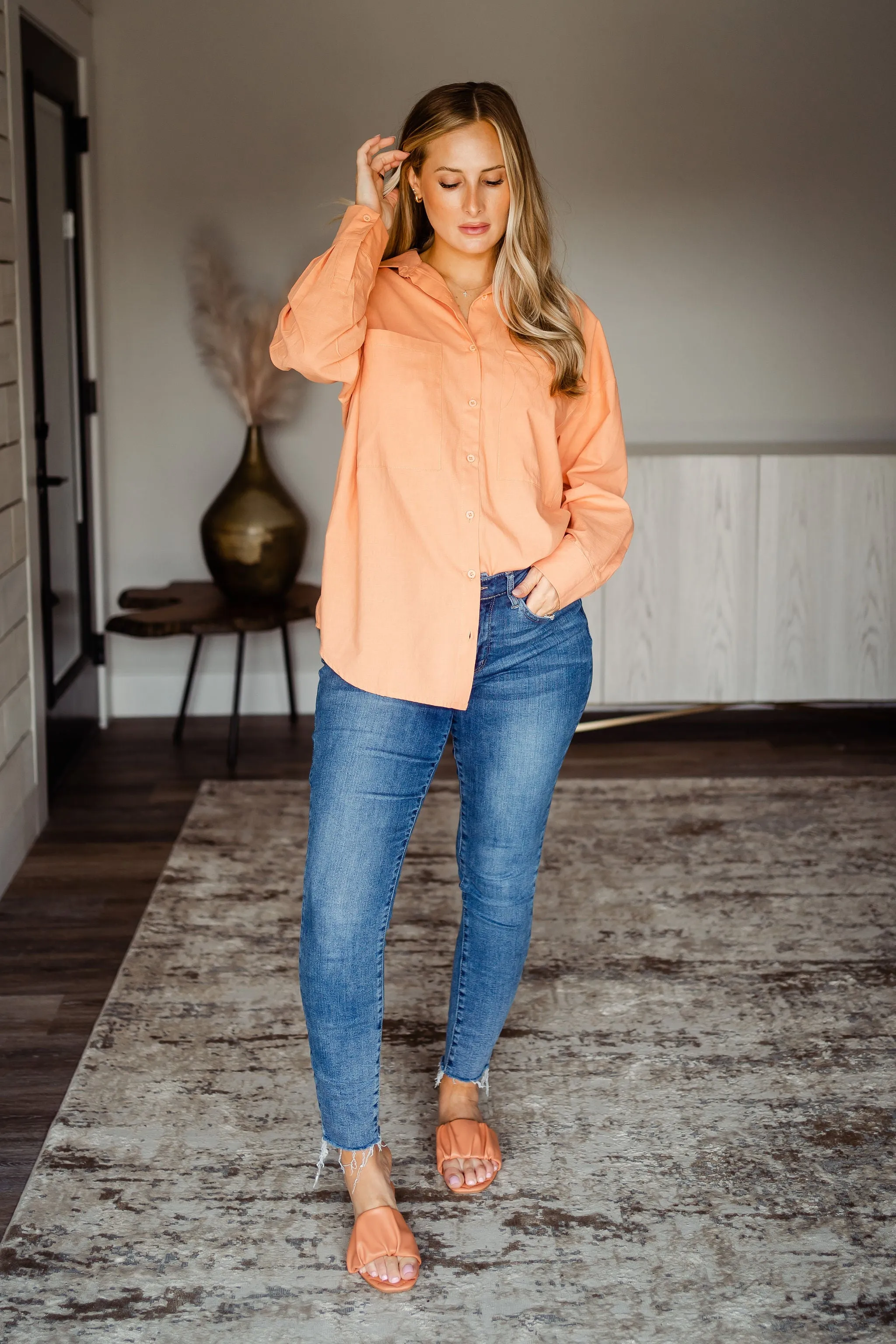 Essential Oversized Button Up