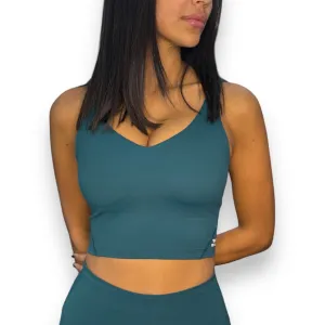 Essential Padded Top - Dark Green