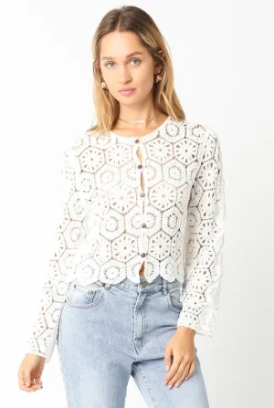 Felicia Crochet Cardigan