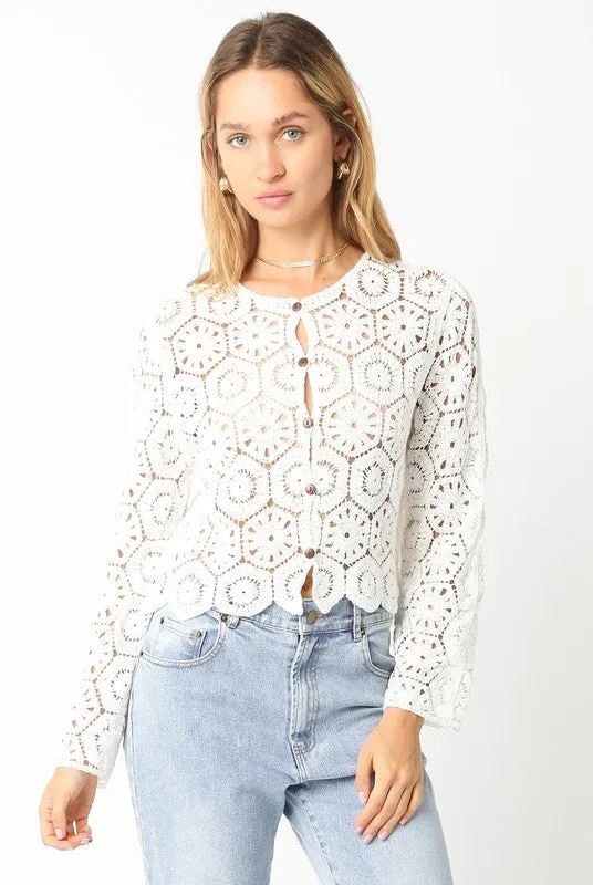 Felicia Crochet Cardigan