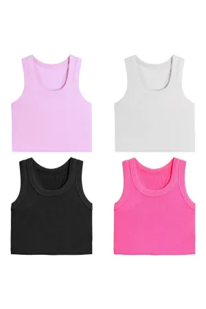 girls rib tank top