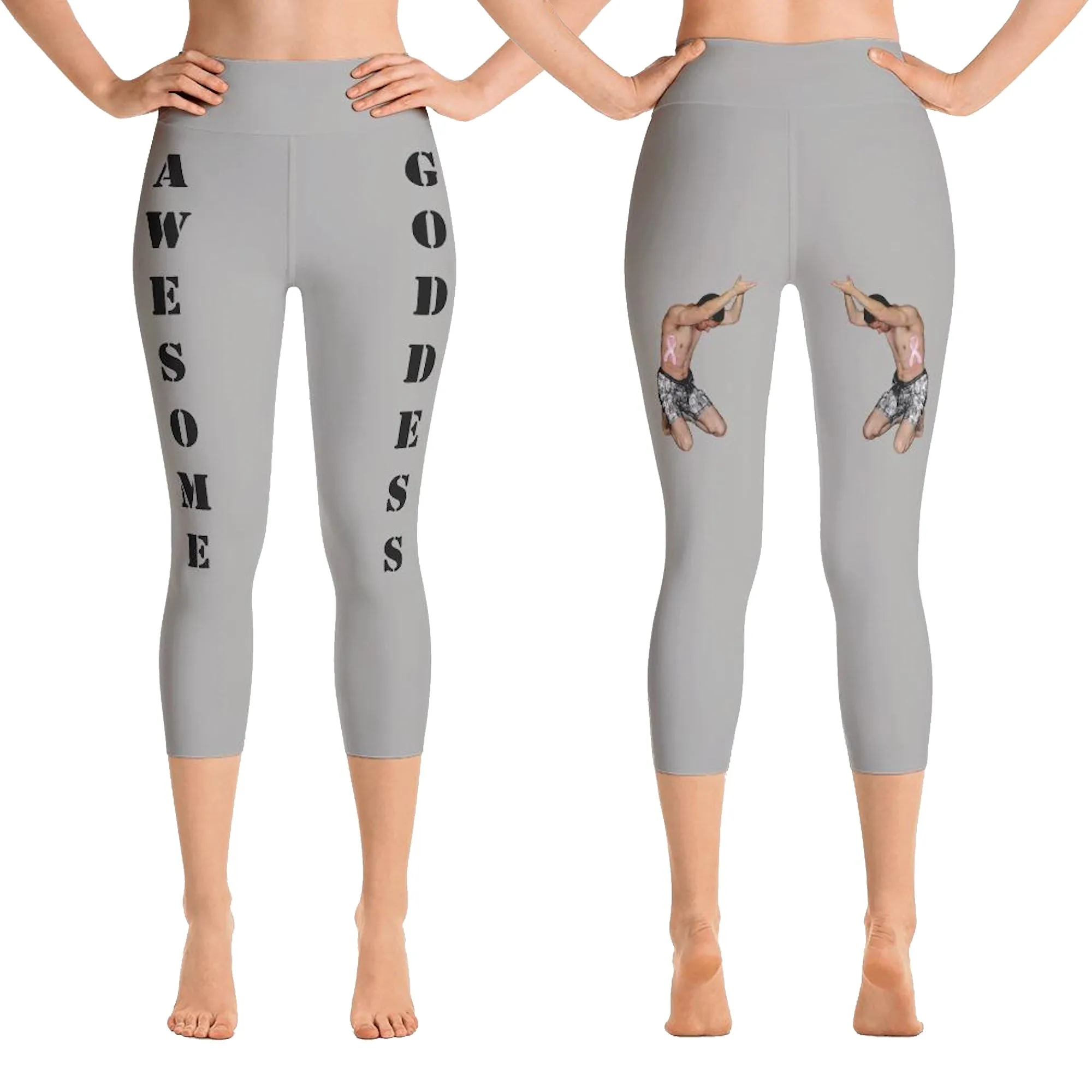 Gray Viral Awesome Goddess Leggings: Effortless Chic
