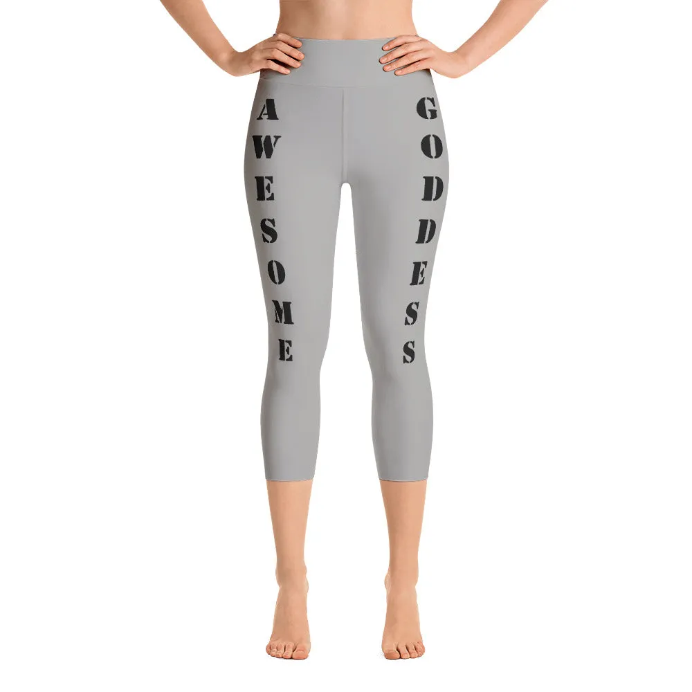 Gray Viral Awesome Goddess Leggings: Effortless Chic