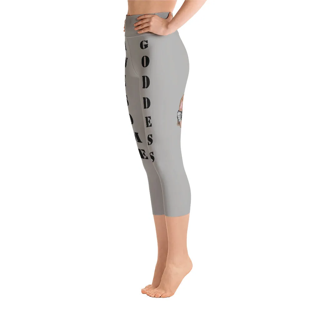 Gray Viral Awesome Goddess Leggings: Effortless Chic