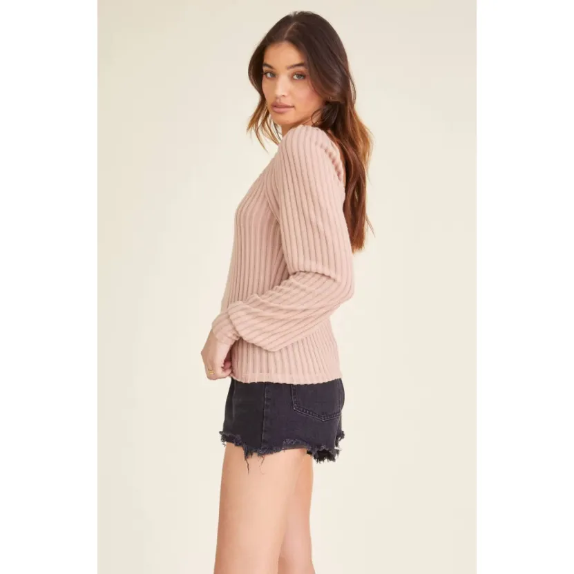 Harlee Cozy Square Neck Top