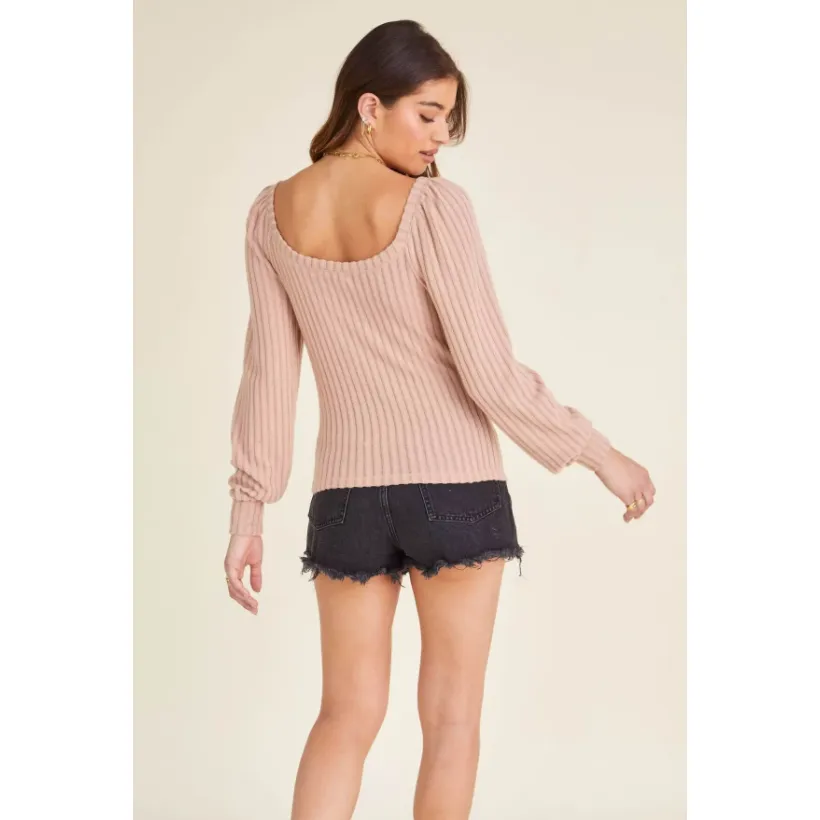Harlee Cozy Square Neck Top