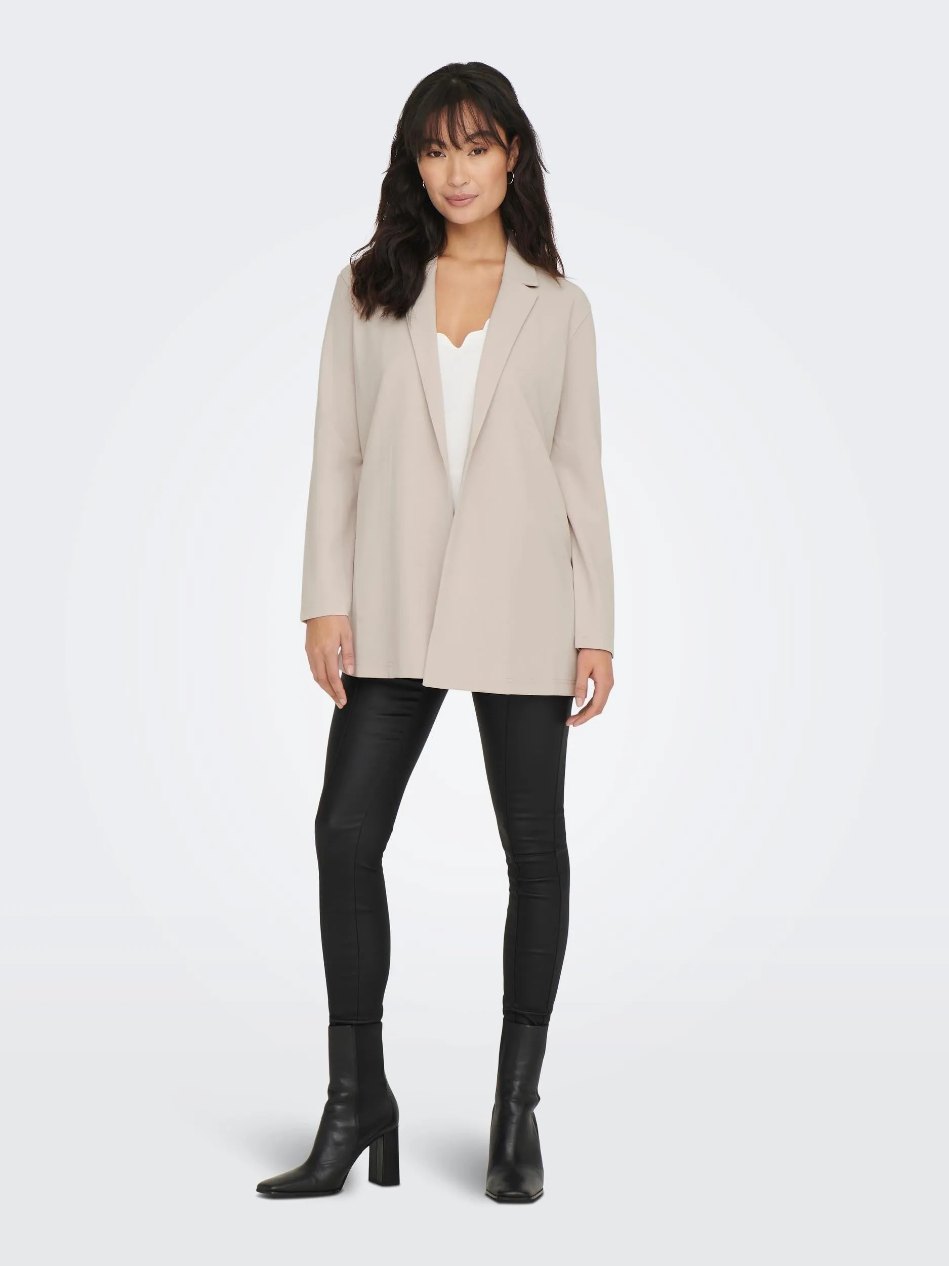 JDY Geggo Long Sleeve Blazer-GREY