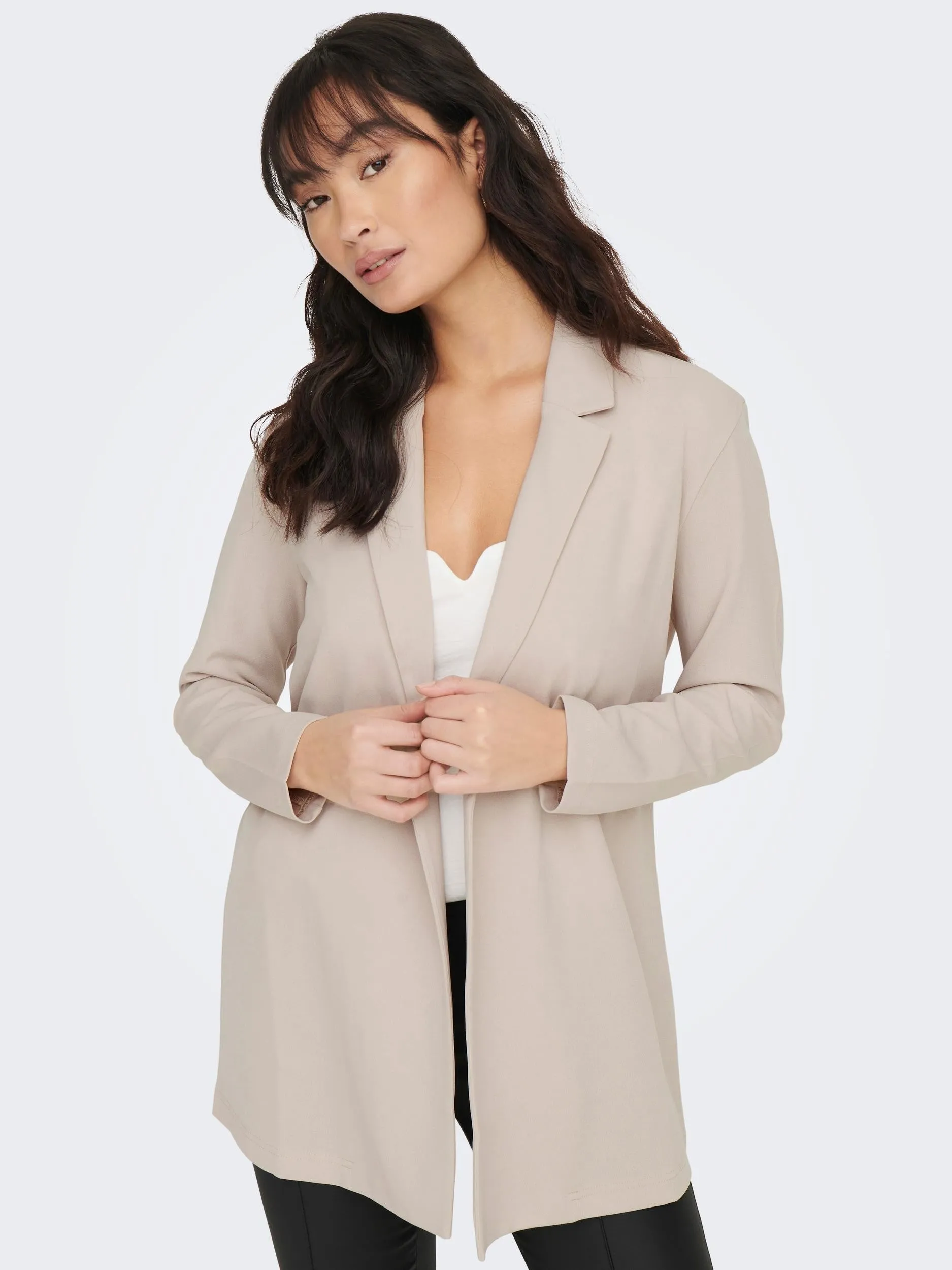 JDY Geggo Long Sleeve Blazer-GREY