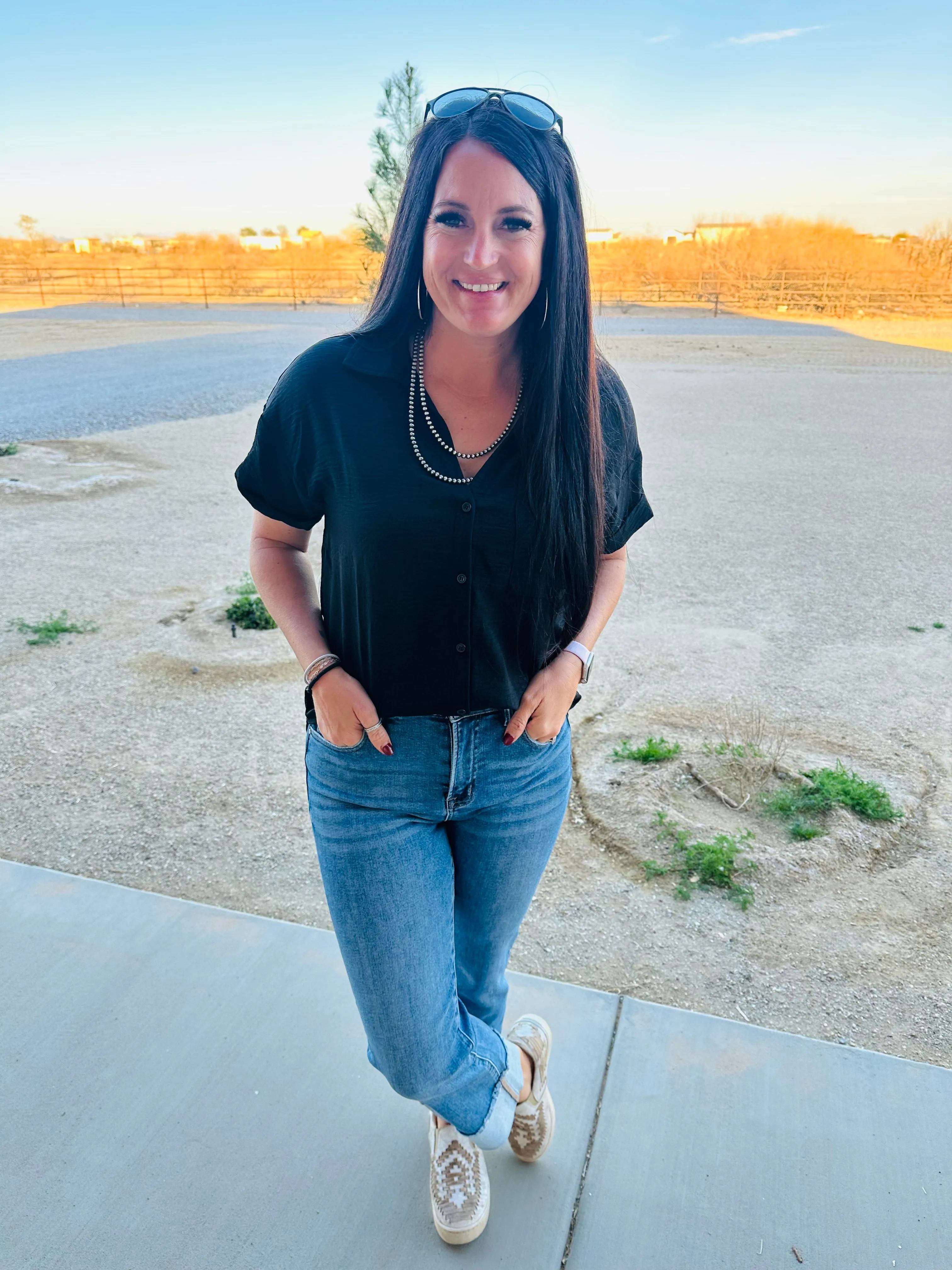 Jeb Cuffed Relaxed Straight Jeans