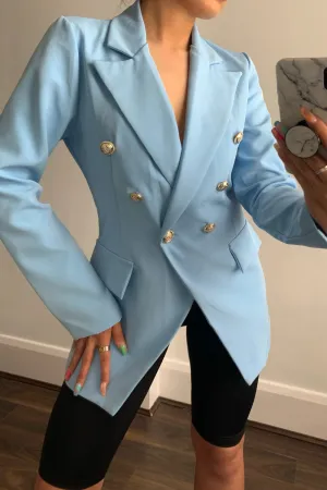 Kylie Blue Tailored Button Detail Blazer