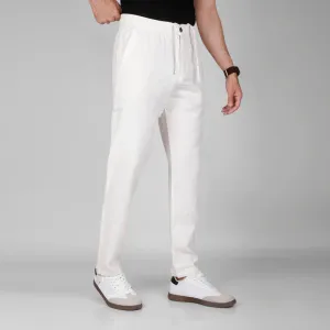 Lightweight Drawstring Trousers  -  OFF WHITE