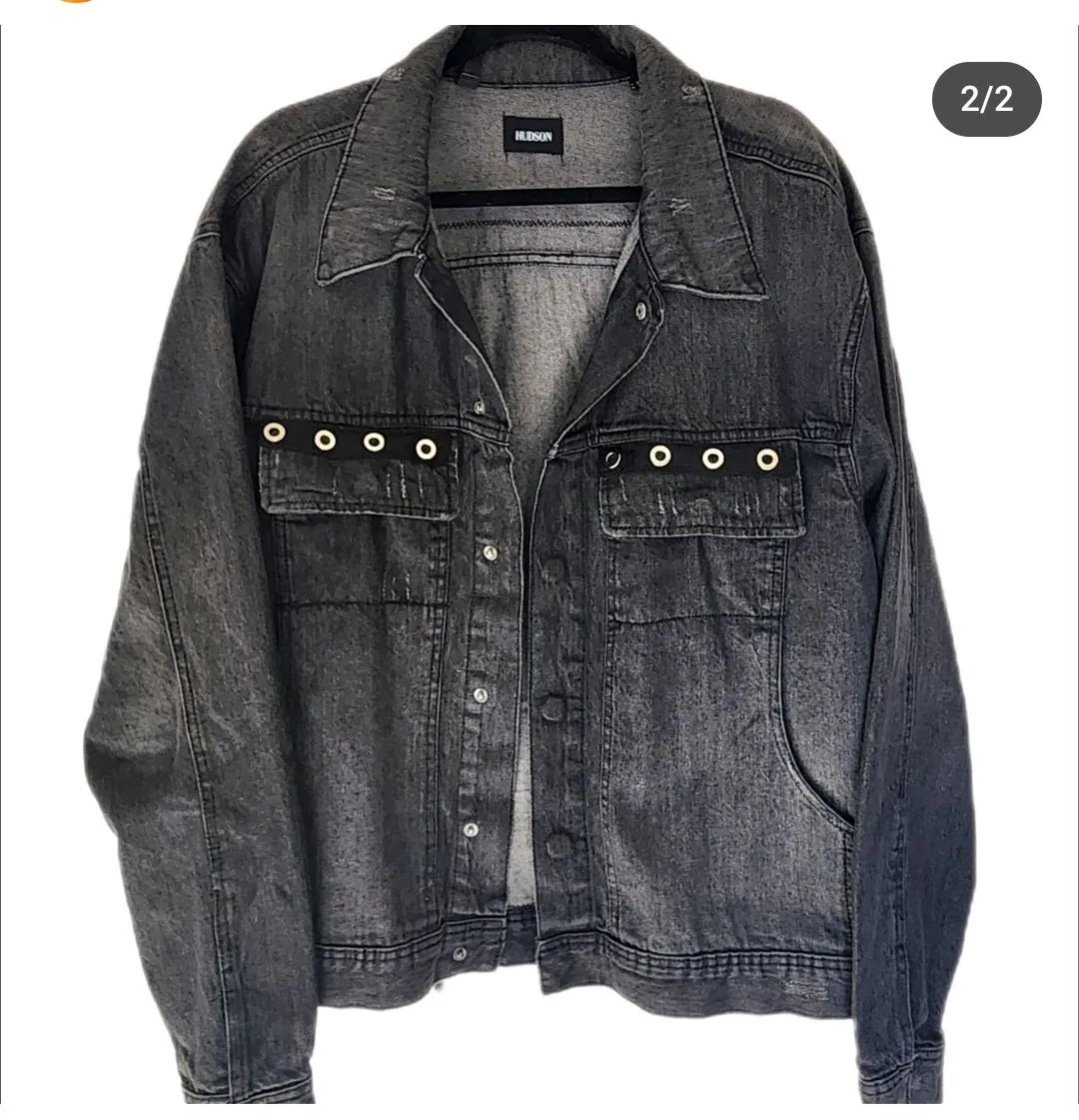 Mens denim classic ROCK jacket- size Large