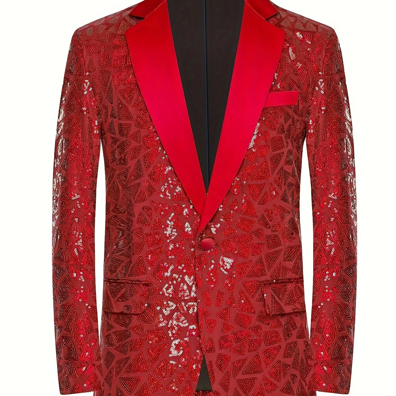Men's Elegant Formal 2 Button Lightweight Blazer For Senior Prom Suit