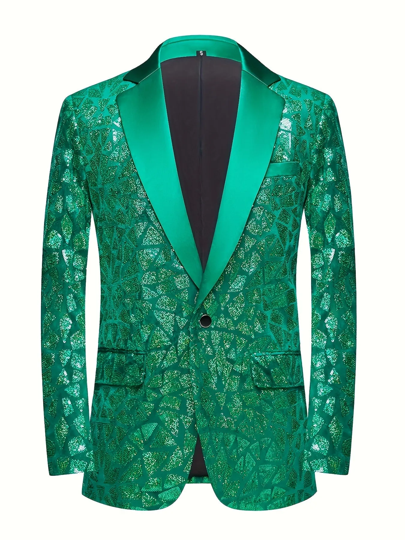 Men's Elegant Formal 2 Button Lightweight Blazer For Senior Prom Suit