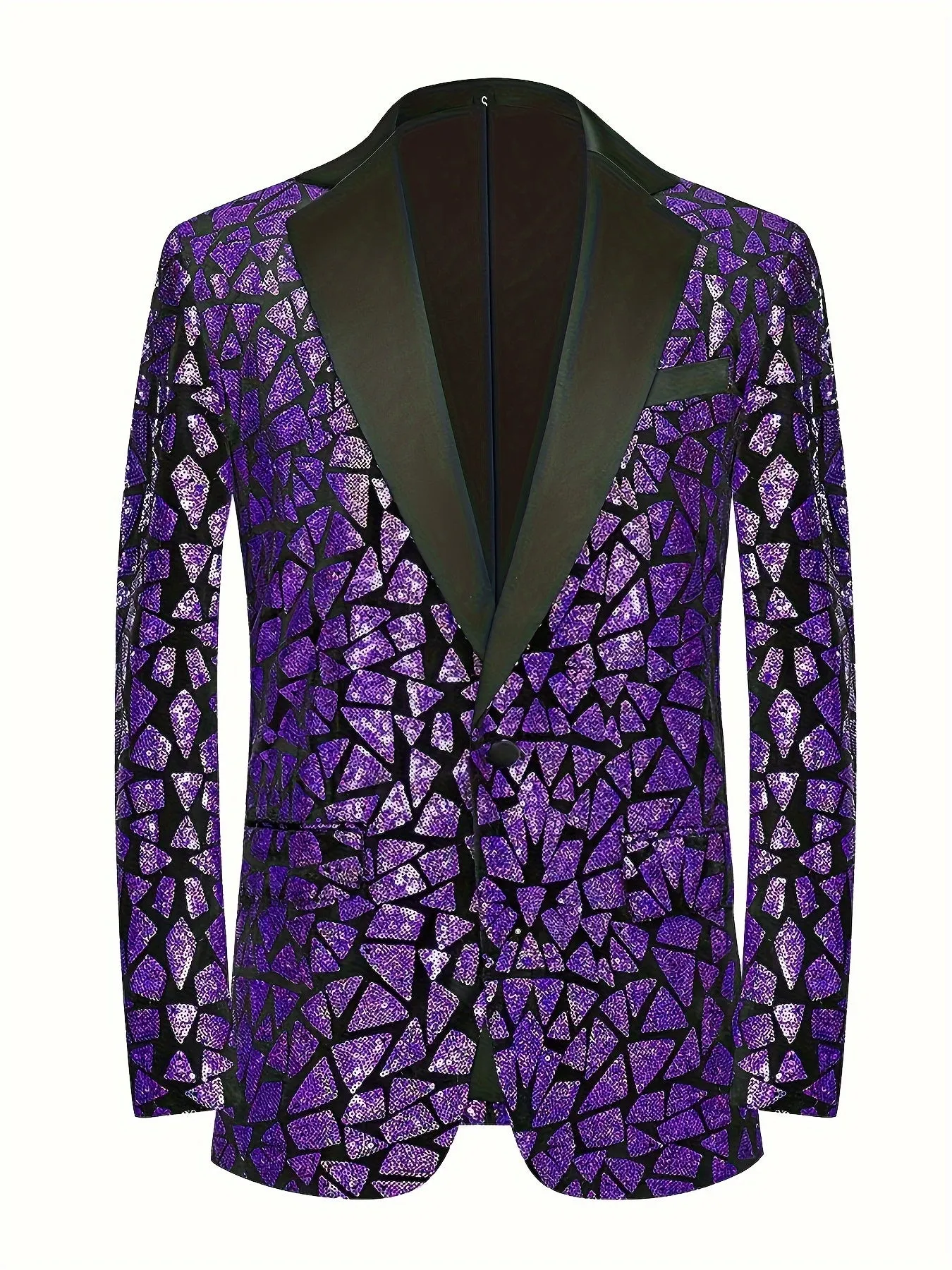 Men's Elegant Formal 2 Button Lightweight Blazer For Senior Prom Suit