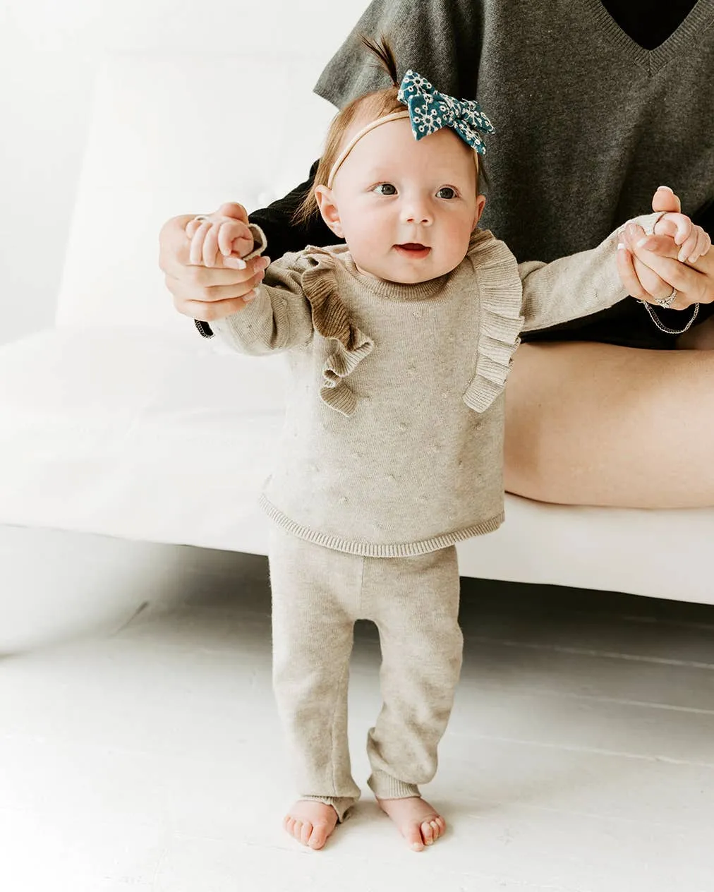Milan Earthy Sweater Knit Baby Legging Pants