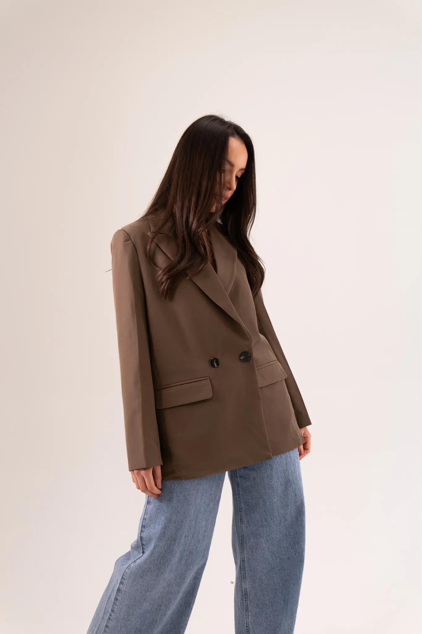 Nadia Blazer In Coffee