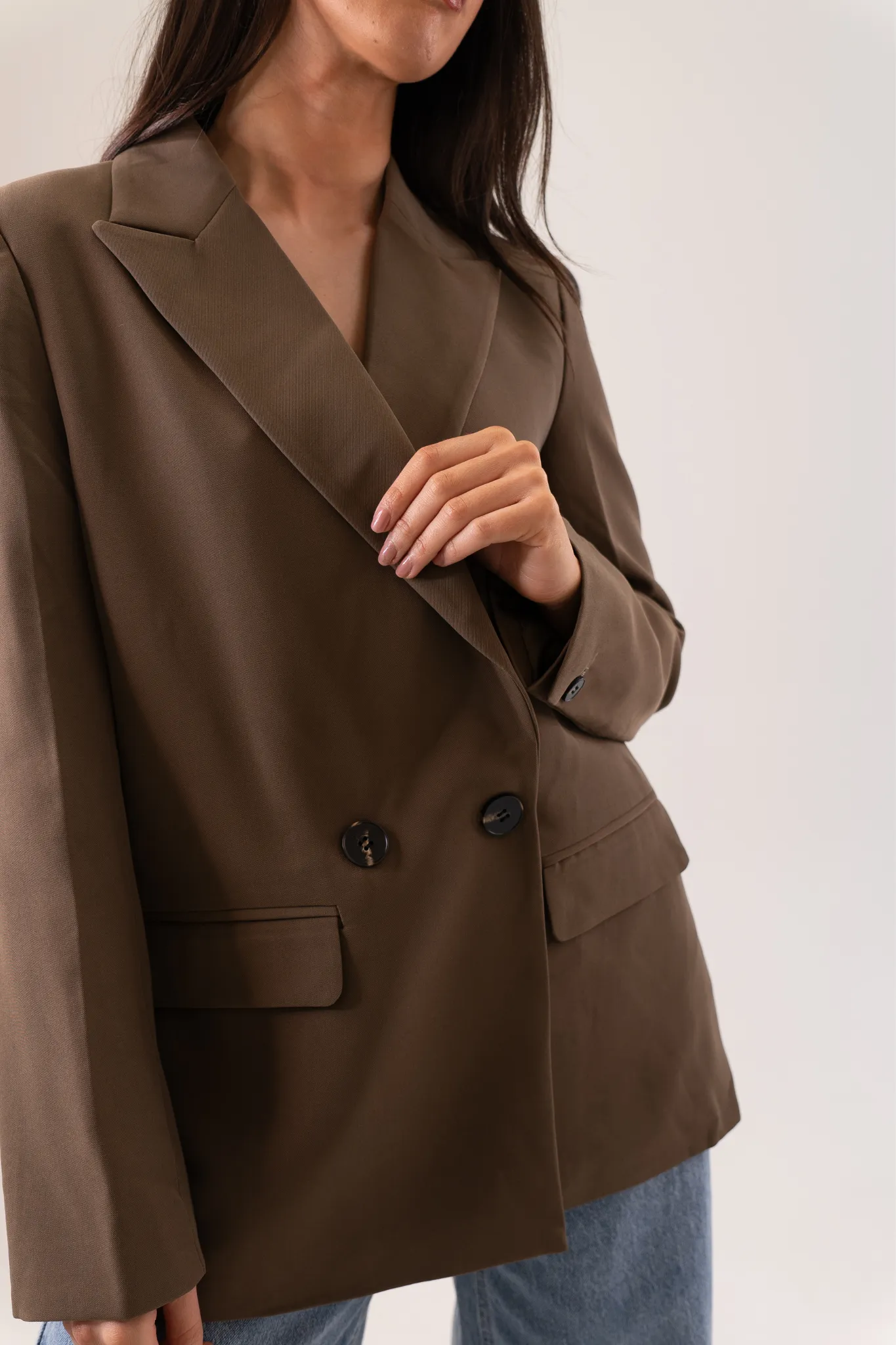 Nadia Blazer In Coffee