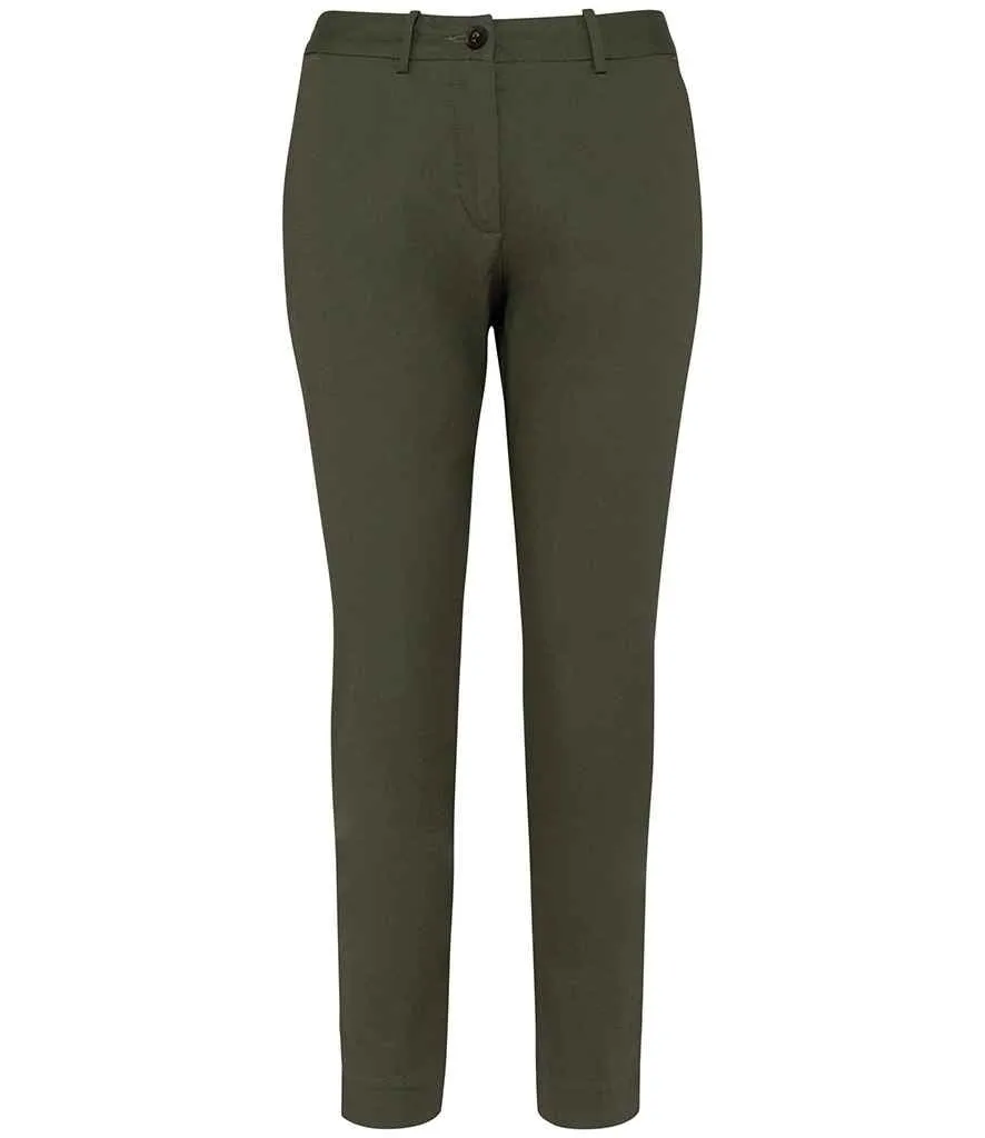 Native Spirit Ladies Chino Trousers | Organic Khaki