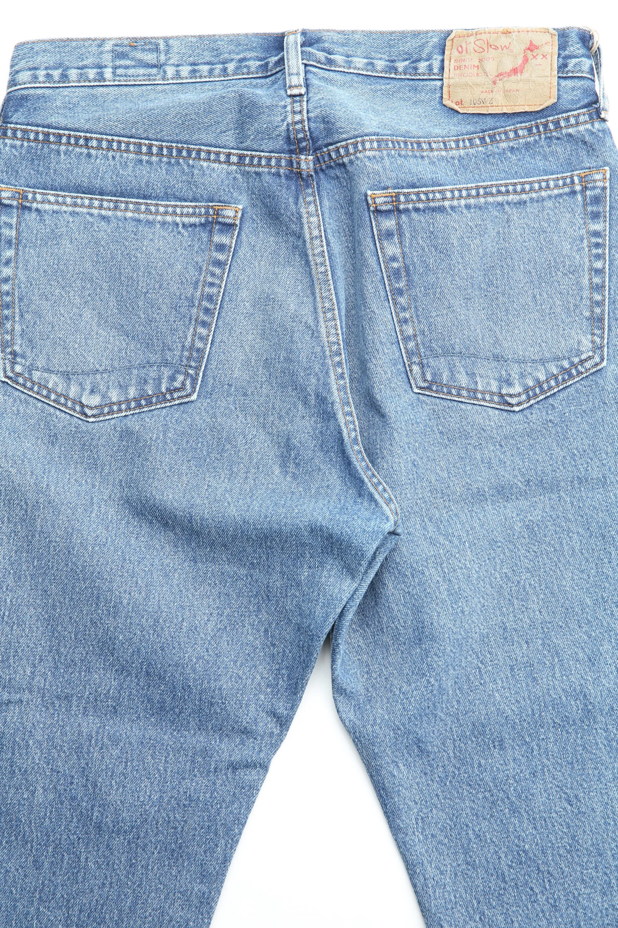 orSlow Women's SHORT LENGTH 105 90'S DENIM MID USED (*ZIPPER FLY)