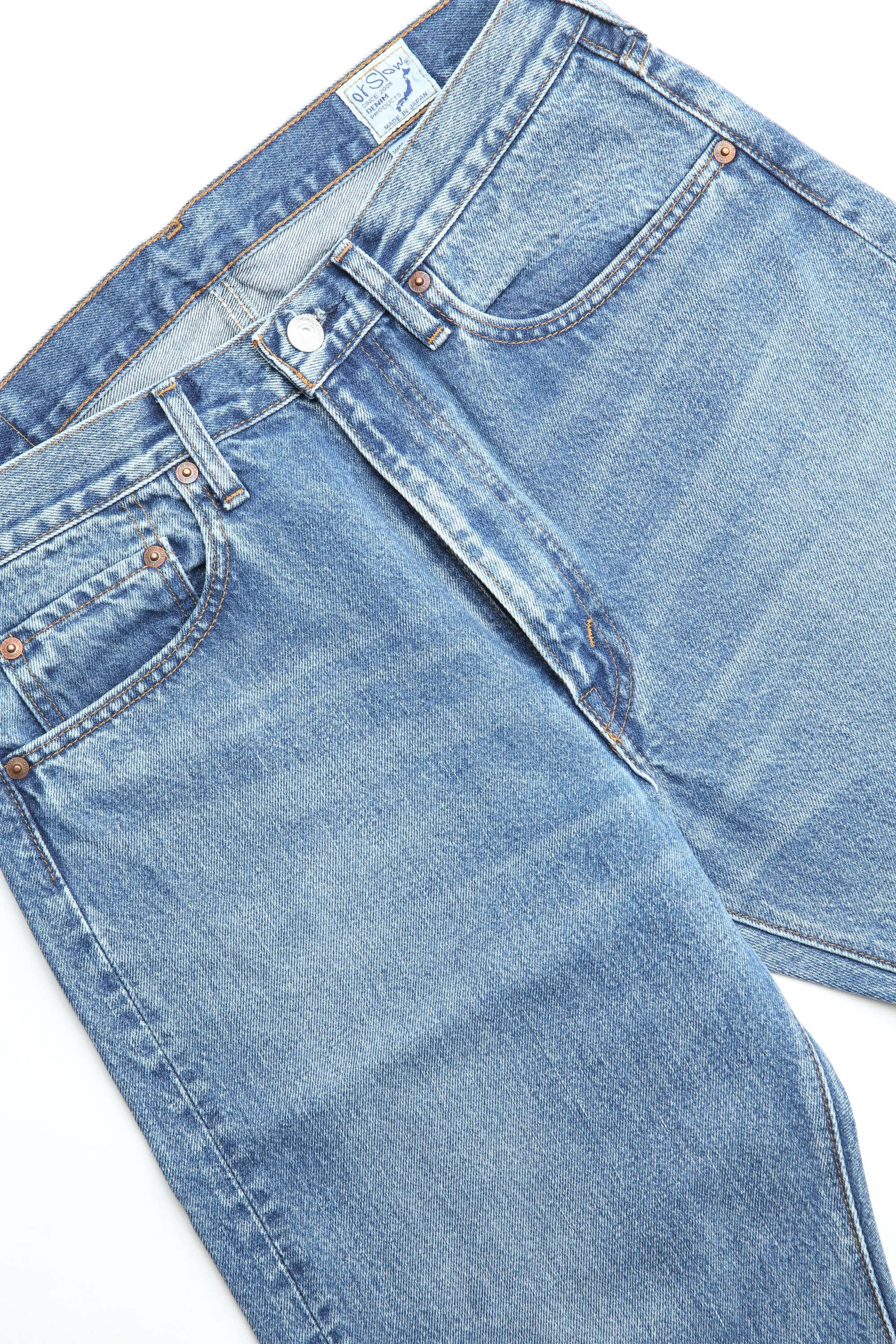 orSlow Women's SHORT LENGTH 105 90'S DENIM MID USED (*ZIPPER FLY)