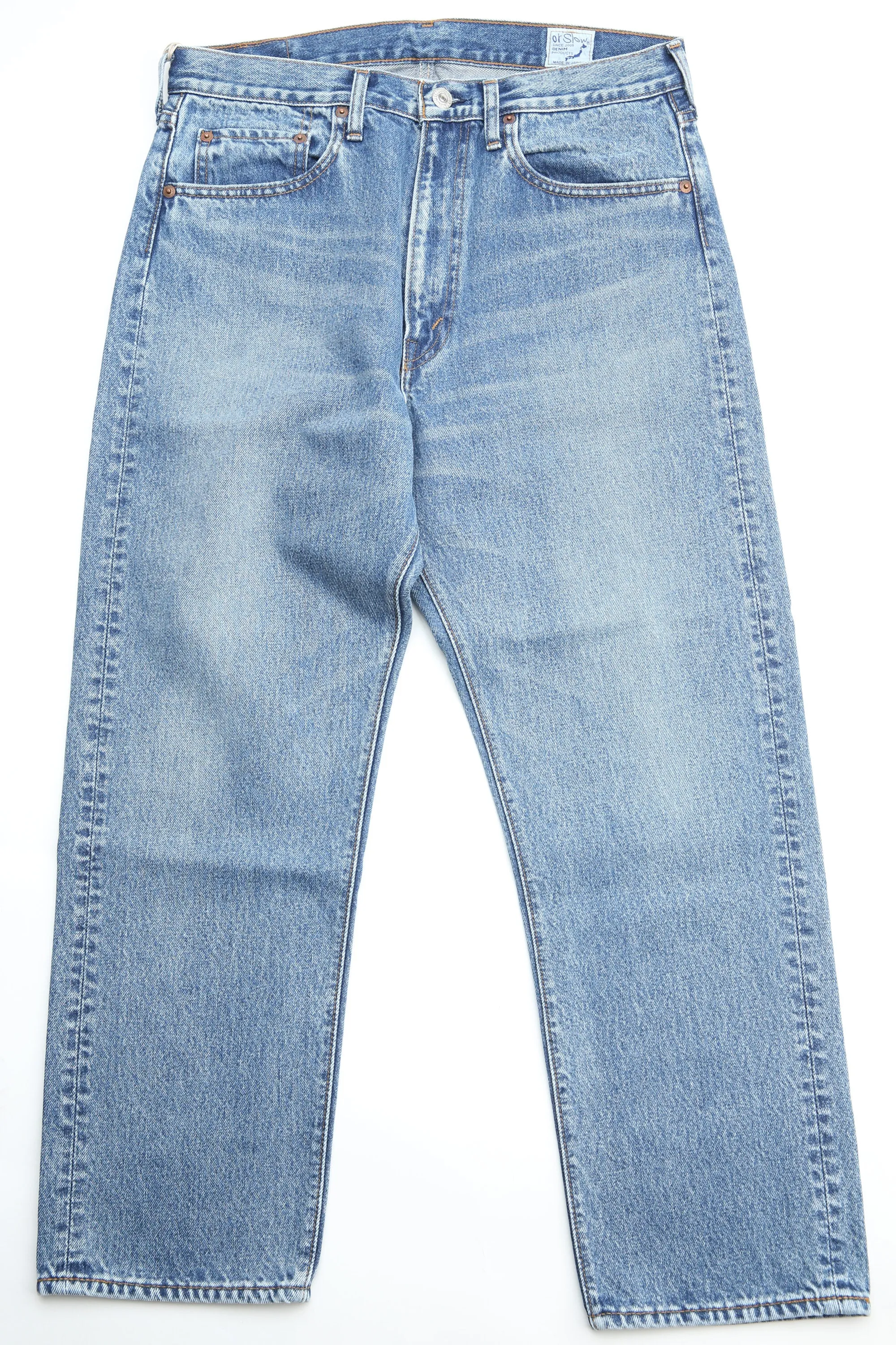 orSlow Women's SHORT LENGTH 105 90'S DENIM MID USED (*ZIPPER FLY)