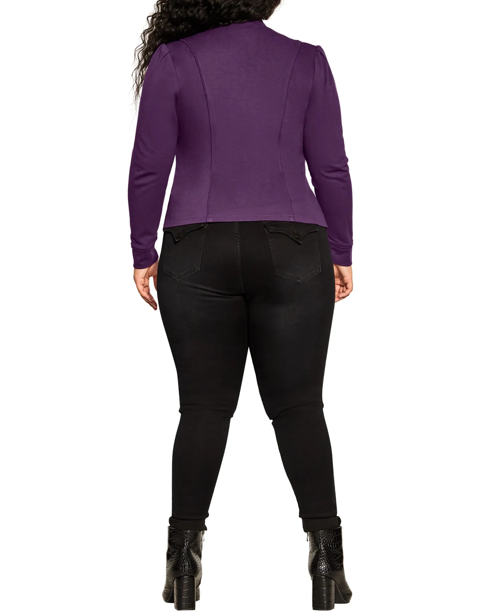 Piping Praise Jacket | Plum