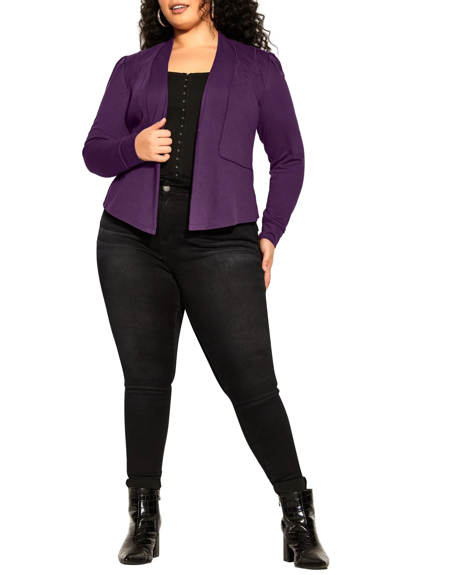 Piping Praise Jacket | Plum