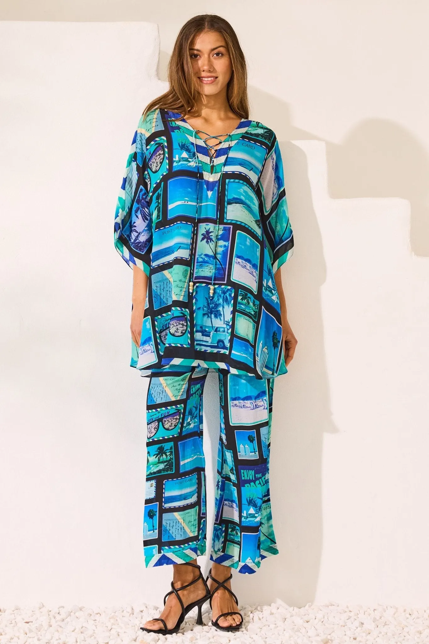 Postcards Palazzo Pants