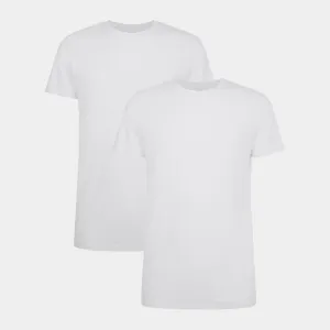 Ruben bambus crew neck T-shirt - hvid 2 pak