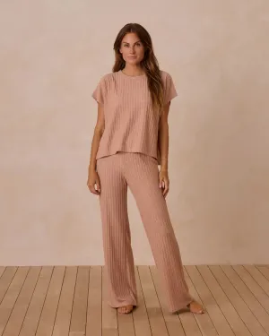 Rylee   Cru Cozy Rib Knit Set || Grapefruit