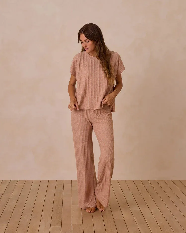 Rylee   Cru Cozy Rib Knit Set || Grapefruit