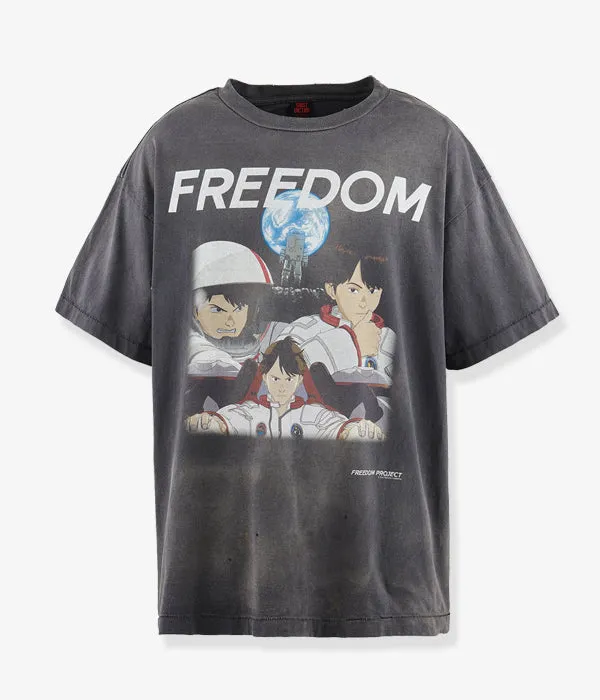 SAINT MICHAEL/FD_SS TEE/FREEDOM/BLACK