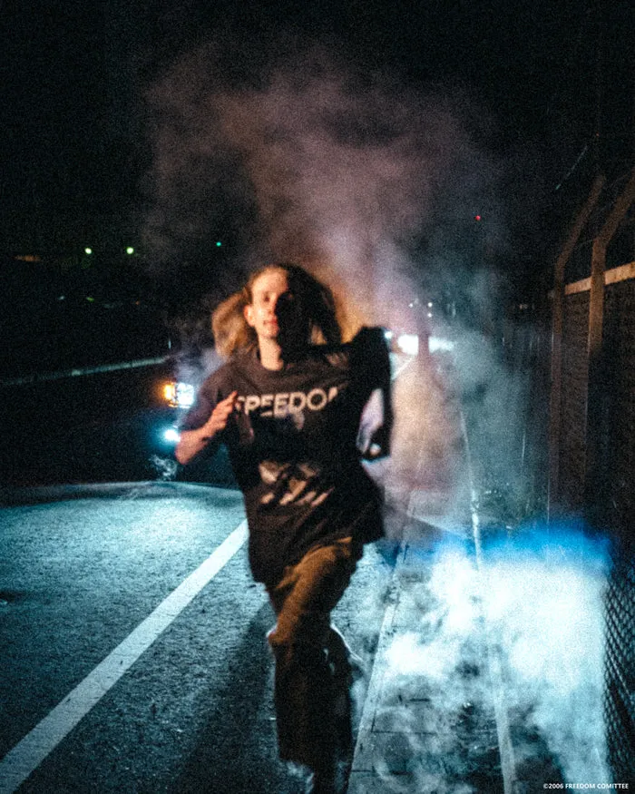 SAINT MICHAEL/FD_SS TEE/FREEDOM/BLACK