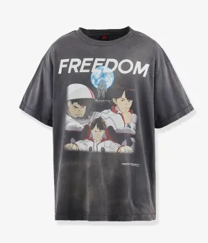 SAINT MICHAEL/FD_SS TEE/FREEDOM/BLACK