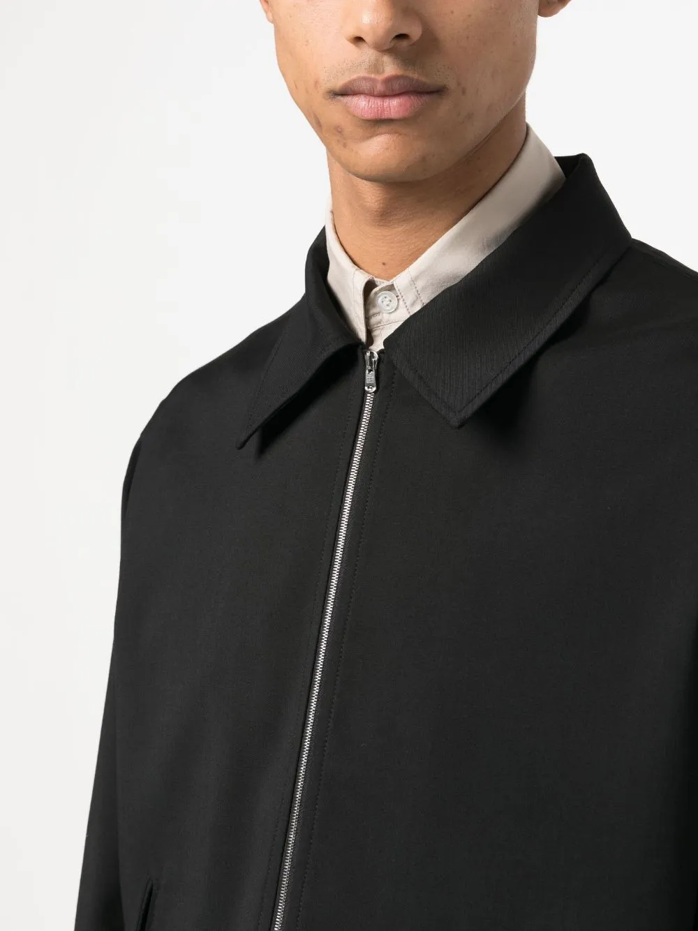 straight-point collar jacket