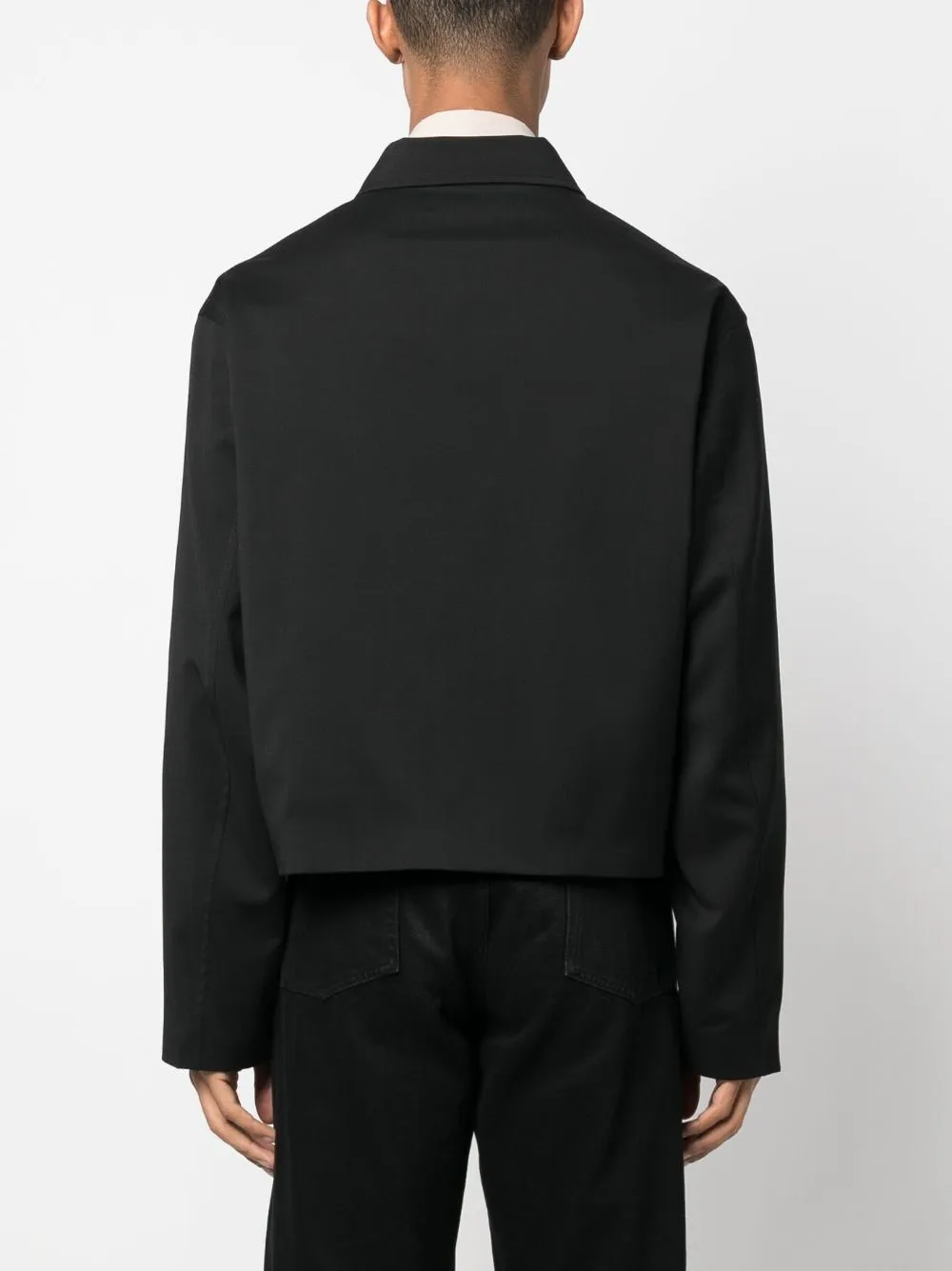 straight-point collar jacket