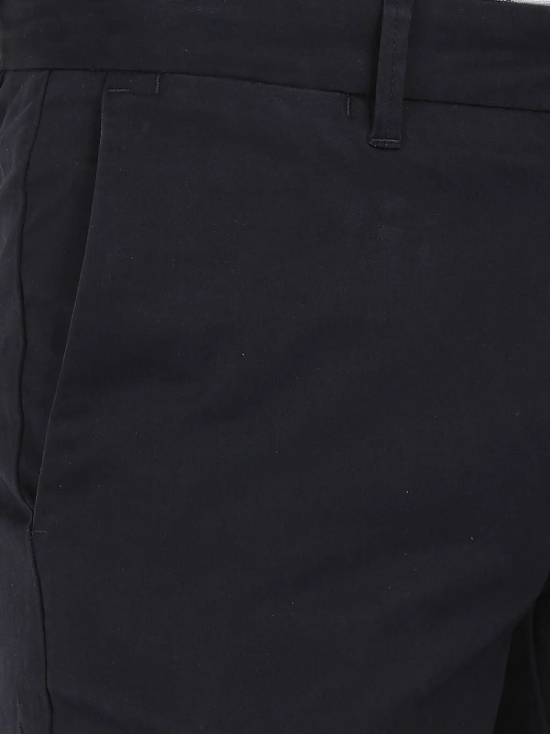 T-Base Men Navy Blue Core Chino Trousers
