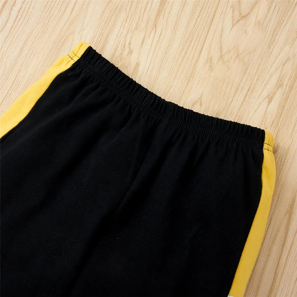 Unisex Letter Long Sleeve Warm Top & Pants Kids Boutique Wholesale